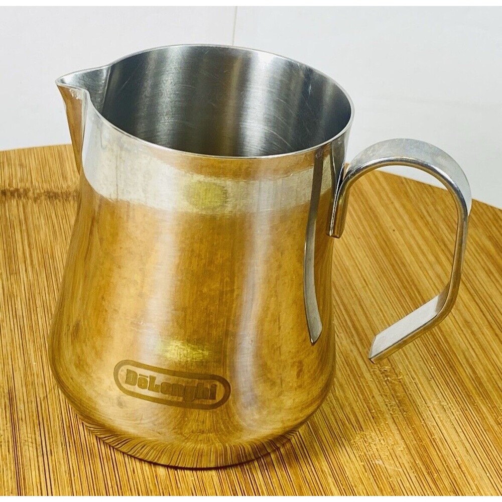 Genuine DeLonghi Stainless Steel Milk Frothing Jug 12oz